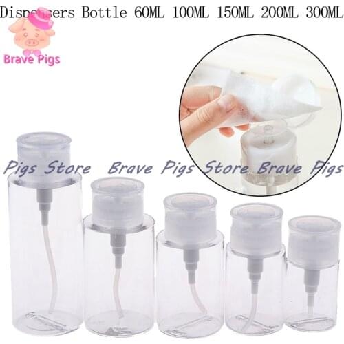 Hot Makeup Remover Water Pressing Bottle Makeup Dispensers Bottle Travel Push Down Empty Pump Makeup Container Bottle
