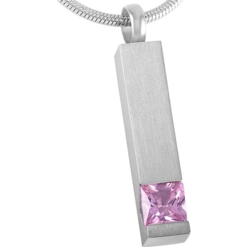 Perfume Bottle Essential Oil Cremation Jewelry in Pendant Necklaces Women Shiny Cubic Crystal Classic Design
