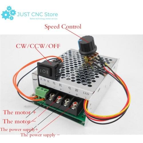 DC Motor Speed Controller 10-50V 40A Regulator PWM CW CCW Reversible Pulse Driver