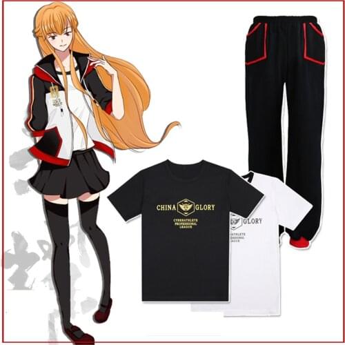 The Kings Avatar Cosplay Sportswear Costume Ye Xiu Jacket Tops Hoodies Quan Zhi Gao Shou Costume Men Women Halloween