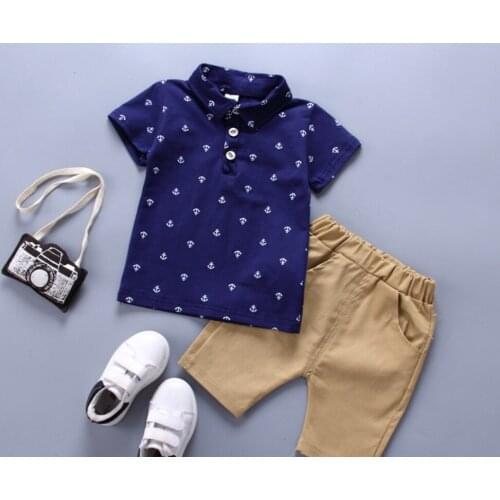 Summer Modern Design Baby Suits Boy Clothes Creative Cute Baby Suits Combo Baby Kleding Meisje Clothes Baby Set BD50YE