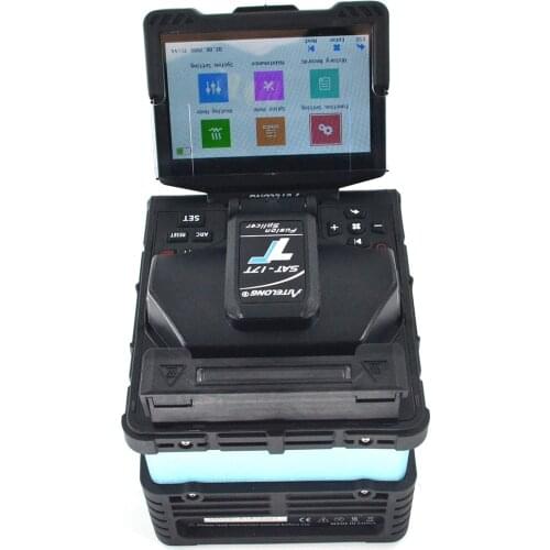 Aitelong sat-17t 7 sec fiber splicing machine optical fusion splicer metal body top quality fiber welding machine