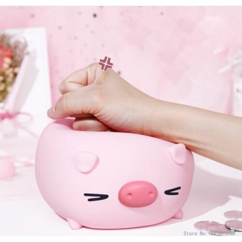 Cartoon Piggy Bank Cute Money Coin Box Kid Toys Squeak Lovely Pig Saving Bank Animal Ornament Storage Saving Box Christmas Gifts