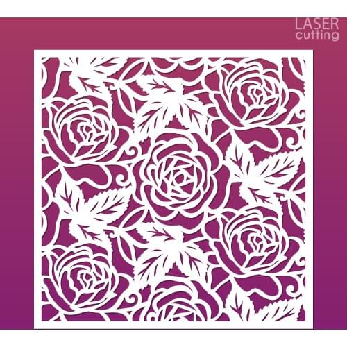 Metal Cutting Dies FLOWERS CARD TEMPLATE New for decor card DIY Scrapbooking stencil Paper Album template Dies 100*100mm