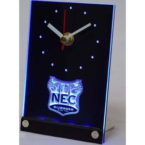 Tnc1020 NEC Nijmegen Eredivisie Football 3D LED Table Desk Clock