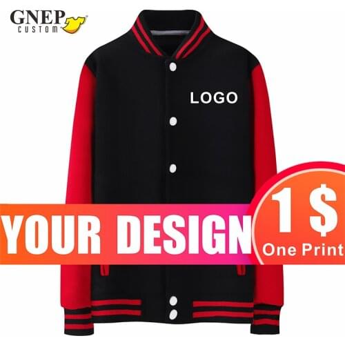 Winter New Plus Velvet Warm Jacket Custom Korean Version Of The Classic Baseball Uniform Print Embroidery Personality Pattern