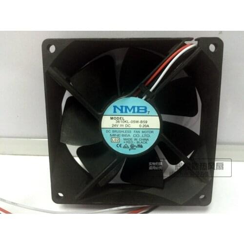 NEW NMB-MAT Minebea 3610KL-05W-B59 24V 0.20A 9225 9CM 3PIN Frequency converter cooling fan