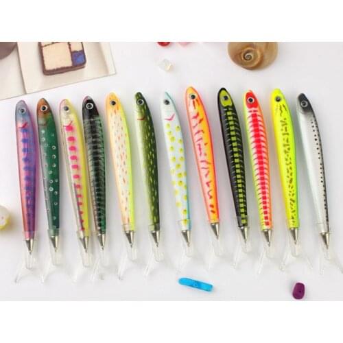 Back to school party favor Novelty Ballpoint Pen fish Shape Children Student Writing Creative Gift pens 0.7 black ink colorful