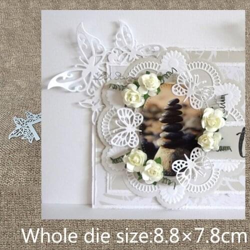 New Design Craft Metal stencil mold Cutting Die butterfly corner decoration scrapbook die cuts Album Paper Card Craft Embossing