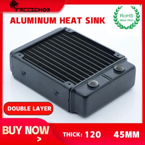 PC Water Cooling Aluminum Radiator Computer Water Cooled SR-L120SL Double Layer Radiator 45mm Thick ROHS Certification Radiator