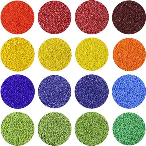Wholesale 20-100 G 1-2*2-3 mm Rice Bead Polished Colorful Plastic Small Loose Beads For DIY Making Jewelry Accessory Findings