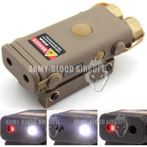 Full-featured Edition AN / PEQ 10 Red Laser Aiming Device With Tactical Flashlight integrated CS Party Supplies (DE)
