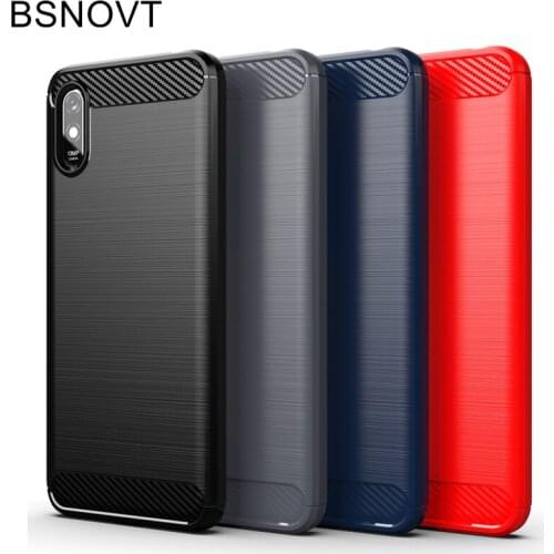 Shockproof Carbon Fiber Cover For Xiaomi Redmi 9A Case Redmi 9A 9 9C 8 8A 7A Soft Silicone Back Case For Redmi 9A Cover Fundas