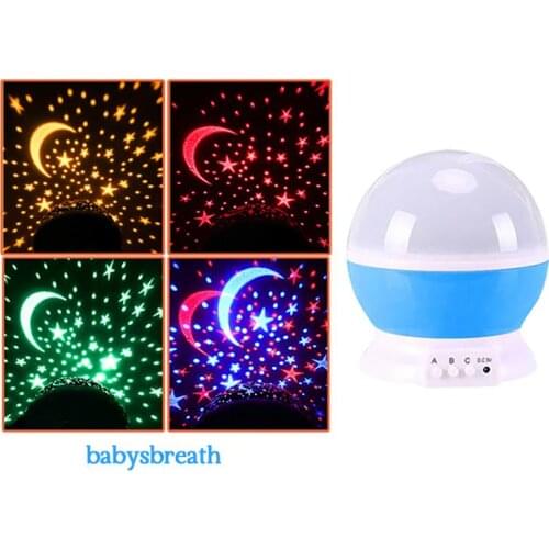 LED Rotating Projector Starry Sky Night Lamp Romantic Projection Light Moon Sky Romantic Night Ligh