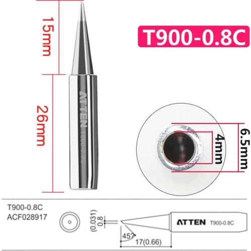 ATTEN T900-0.8C Original authentic T-900Tip For 936 Solder Station