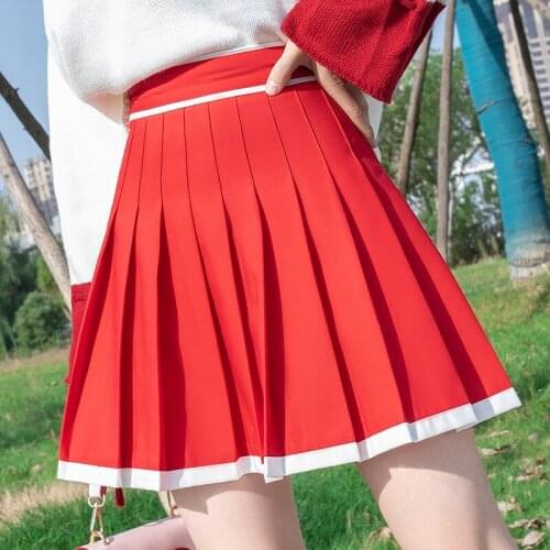 Fashion Women Skirt Kawaii Faldas Ladies Sexy Skirts Womens Pleated Skirts Saias Korea Clothes Summer Tutu Femme
