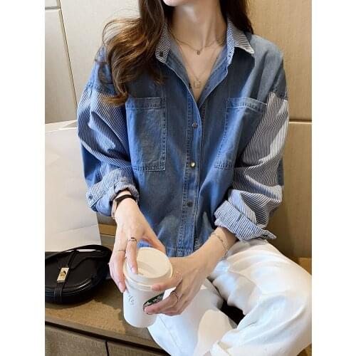 Yuemingfei Womens Denim Shirts