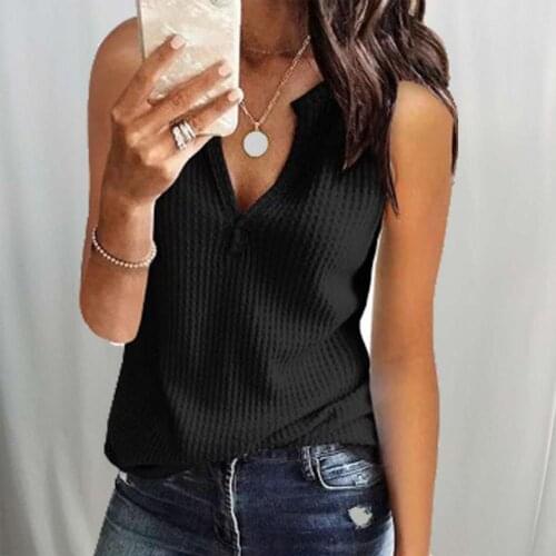 S-5XL Plus Size Summer Female Knitted Tank Tops Sexy Deep V-neck T-Shirt Vest Women Sleeveless Elasticity Sweater Solid Casual