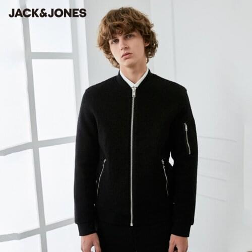 Jack Jones Business Pure Color Woolen Jacket Coat 219427501