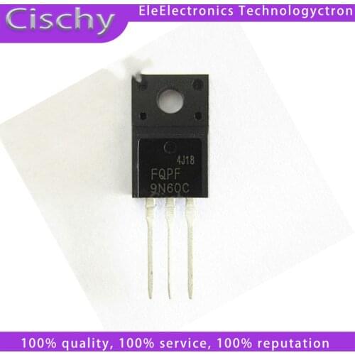 10pcs/lot FQPF9N60 9N60 TO-220F