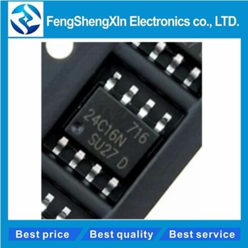 10pcs/lot New 24C16 SOP-8 AT24C16N-10su-2.7 AT24C16 24C16N AT24C16N AT24C16AN memory IC