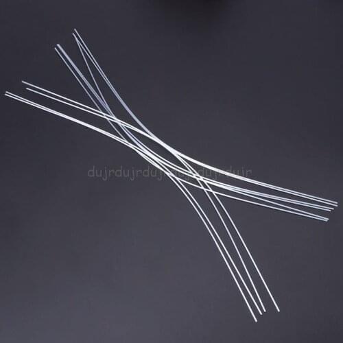 10 Pcs/Set Fishing Float Tail DIY Floats Hollow 0.8/1/1.2mm Inner Diameter Thicken Tackle Tube Transparent Rigging D11 19