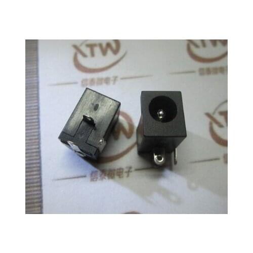 100pcs 3 foot black liquid crystal DC head DC005 DC transposon element power outlet driver board power interface 5.5-2.1mm