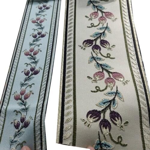 5.8/11.5cm Width Bud Ribbon Flowers Lace Trim for Costumes Bags Headdress Home Textiles Trimmings DIY Craft Webbing