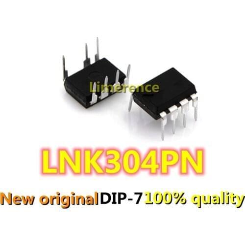 5PCS LNK304PN DIP7 LNK304P DIP LNK304 DIP-7 304PN new and original IC Support recycling all kinds of electronic components