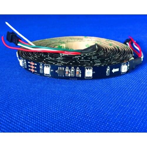 Promotion!! 5m DC12V WS2811 150LEDs (10pixes/m) led digital strip;NON-waterproof;IP33;BLACK PCB