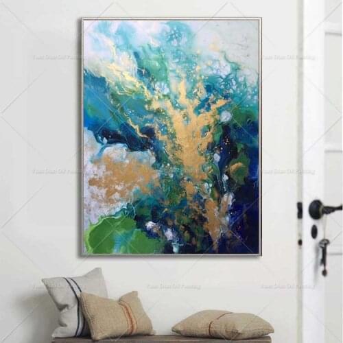 Water Color Canvas Painting High Skilled Living Room Restaurant Interior Decoration Picture Wall Art Hand Painted Oil Painting