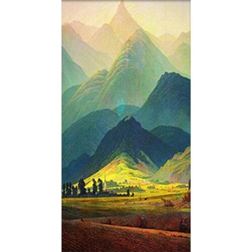 5D DIY Diamond painting Giant Mountain Landscape Diamond Embroidery Full Cross Stitch Rhinestone Mosaic Home Decor Handmade Gift