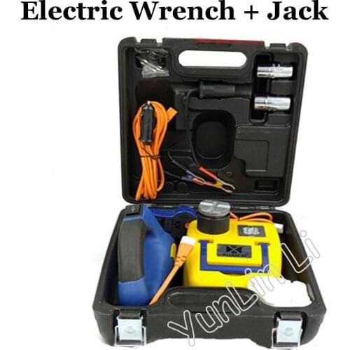 12V Car Jack Including Electric Wind Gun Wrench Tire Screw Removal Car Jack Repair Tool Accessories Portable Hardware Tools