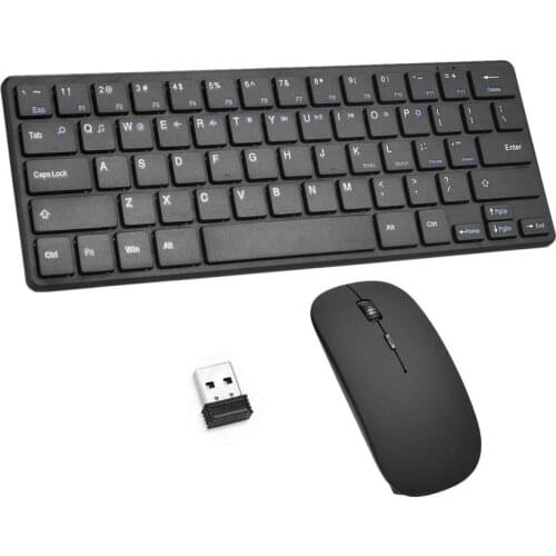 Mini Keyboard And Mouse Wireless Set Wireless Keyboard And Mouse Combo With Receiver For Windows PC