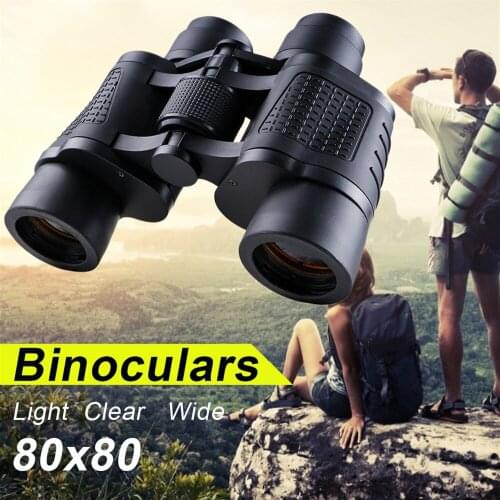 Binoculars Long Range 80X80 15000M HD High Power Telescope Optical Glass Lens Low Light Night Vision For Hunting Sports Scope