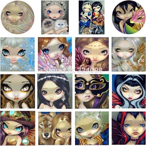 Big Eye 2 patterns Counted Cross Stitch 11CT 14CT 18CT 28CT DIY wholesale Chinese Cross Stitch Kits Embroidery Needlework Sets