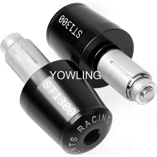 CNC 22MM Handlebar Grips Handle Bar Cap End Plugs For HONDA ST1300 ST1300A 2003 2004 2005 2006 2007