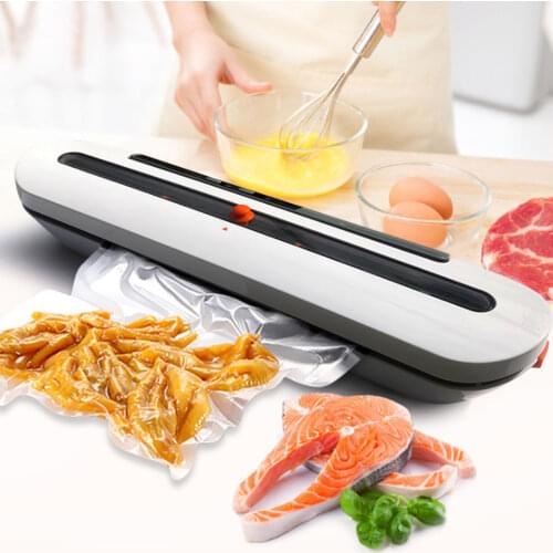 Home Use Electric Vacuum Sealer Food Packaging Preservation Sealing Machine US Plug With 10pcs Food Saver Bags