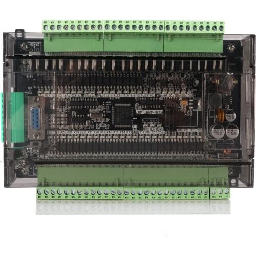 FX1N FX2N FX3U 48MT 4AD 2DA PLC 32000 Steps, Ethernet CAN NTC Optional, 8x100KHz Pulse Modbus TCP RTU 24VDC for Mitsubishi