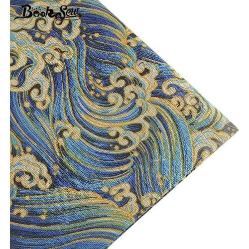 Booksew Cotton Linen Fabric African Fabric Ankara Telas Por Metro Canvas Fabric Tissu DIY Tablecloth Bag Curtain Cushion Burlap