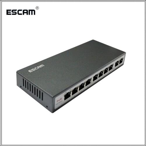 POE Switch 10 ports (8 ports POE+2 ports Uplink) POE IP cameras and wireless AP power CCTV System NVR POE Power Supply Adapter
