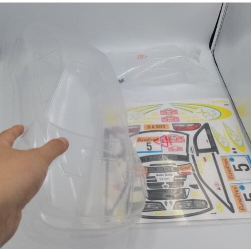 Rc Car Shell Subaru WRC99 Clear Body + Stickers Decals + Tail Wing For 1/10 Remote Control Car Rc Drift Cars Rally Buggy Truck