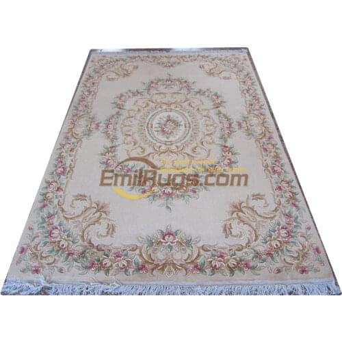 Chinese aubusson carpetshandwoven wool carpets large thick rugs savonery Living room Cushion Cover Tribal flower rug