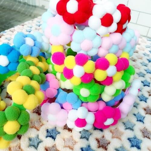 Colorful Floral Handmade Dog Necklace Collar for Cats Manual Cat Bows Puppy Accessories Yorkie Chihuahua Christmas Gifts