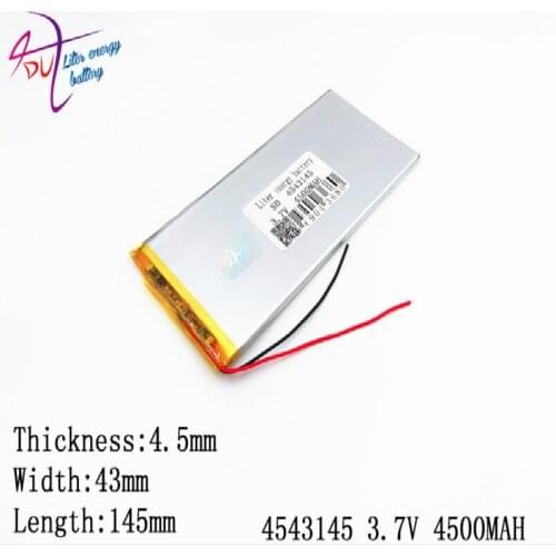 Liter energy battery 4543145 lithium polymer batteries 3.7V 4500mAh large-capacity ultra-thin flat-panel computer. Notebook