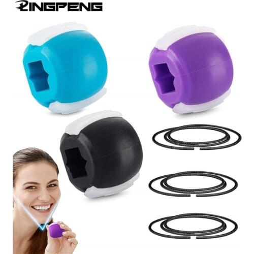 Fitness Facial Masseter Men Facial Bounce Mouth Jaw Muscle Exerciser Chewing Ball Training Body Skin Care