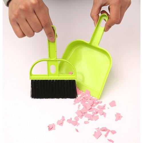 Mini Broom Dustpan Set Desktop Sweep Small Cleaning Brush Drop Shipping Dust Brush Wholesael Price