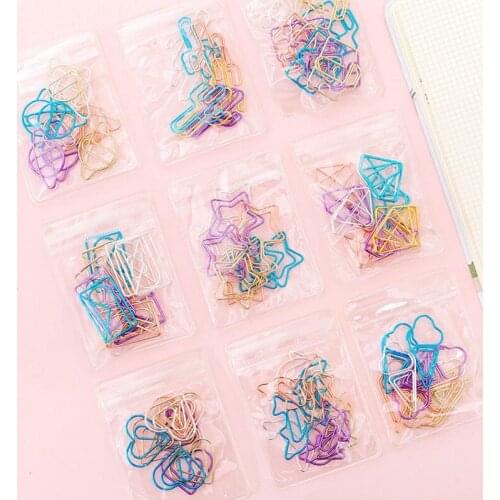 10 pcs/pack cute Cactus star Ice Cream Mini Paper Clips Kawaii Stationery Binder Clips Photos Tickets Notes Letter