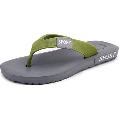 2020 Summer New Mens Flip Flops Lightweight Soft Sole Large Size Beach Sandals And Slippers 40-45 Slippers For Home