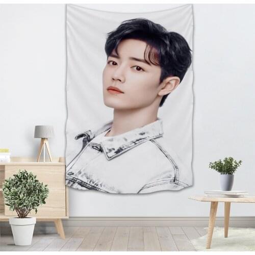 Xiao Zhan Wall Hanging Tapestry Sheets Home Decorative Tapestries Beach Towel Yoga Mat Blanket Table Cloth Wall Tapestry 0511